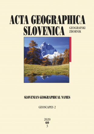 ACTA GEOGRAPHICA SLOVENICA; 2020; 60; 3